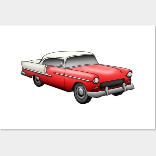 1955 Chevrolet Bel Air Posters and Art